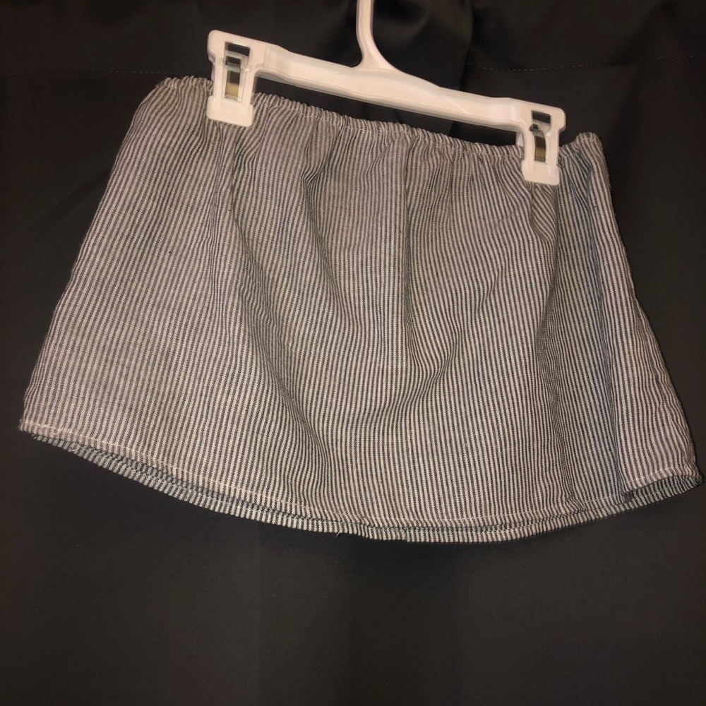 Brandy Melville Striped Strapless Shirt